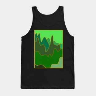 Gemstone Mountains Green Tank Top